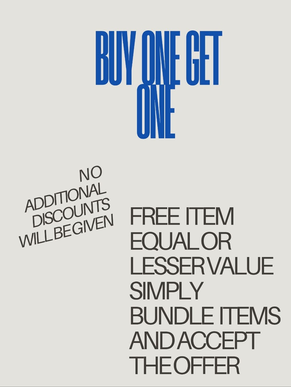 Half Off Entire Closet Graphic Poster - Neutral Earth Tones